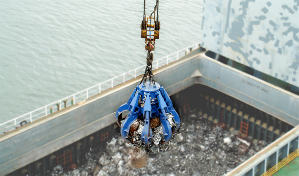 Motor-hydraulic-grab-bucket