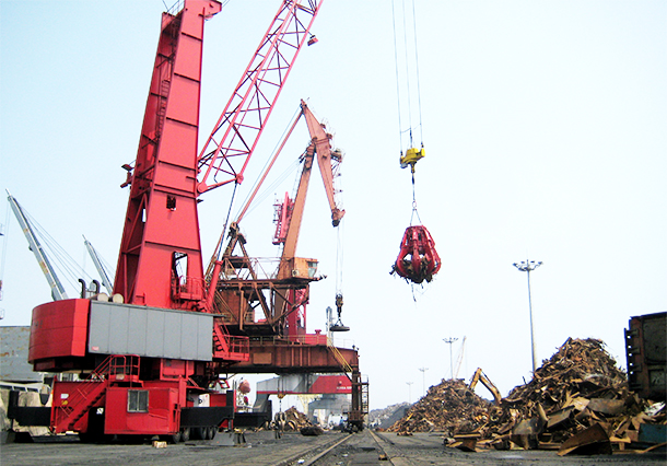 Motor-hydraulic-orange-grab