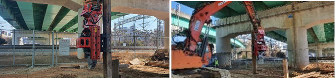 Sterling Side grip pile driver